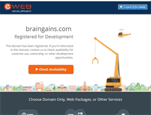 Tablet Screenshot of braingains.com